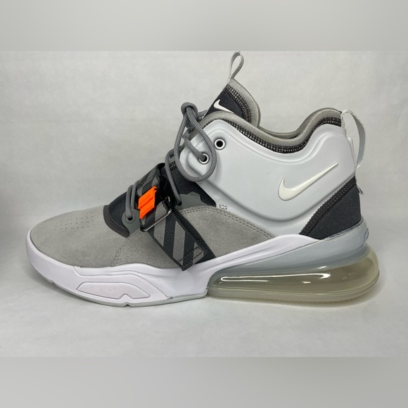 EUC Nike Air Force 270 Wolf Grey Sail White Sneaker Shoes AH6772 002 Size 13 Men - Picture 5 of 11